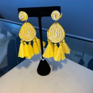 Boho  twisted fringe earring